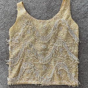 Vintage beaded top